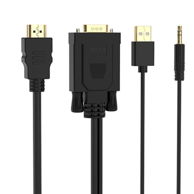مبدل HDMI به VGA و صدا و microUSB اوریکو مدل XD-VATH طول 1 متر