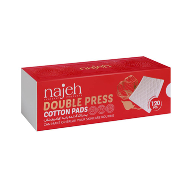 پد پاک کننده آرایش صورت ناژه مدل Double Press بسته 120 عددی