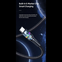 کابل دیتا USB Type-C یوسمز مدل US-SJ537 طول 1.2 متر