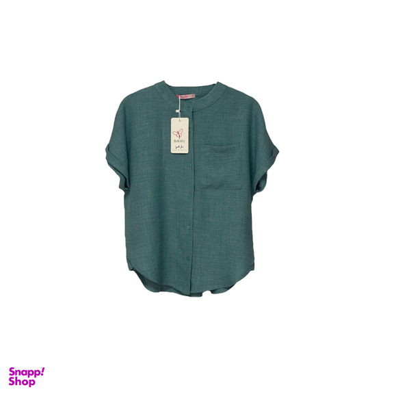 بلوز زنانه بل فی کد 11941 رنگ سبز تیره