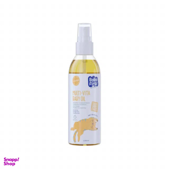 روغن بچه بیبی فرست مدل ویتامینه حجم 200 میلی لیتر