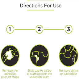 پد عرق گیر هیاهو مدل Sunset Man Large بسته 6 عددی