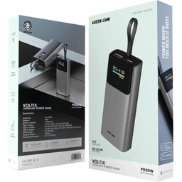 پاوربانک گرین لاین مدل Voltix PD20W ظرفیت 10000 میلی آمپر ساعت