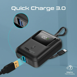 پاوربانک پرومیت مدل POWERPOD-10.BLK ظرفیت ۱۰۰۰۰ میلی آمپر ساعت