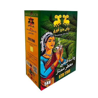 چای سیاه قلم معطر ارل گری دو قوچ وزن 5 کیلوگرم