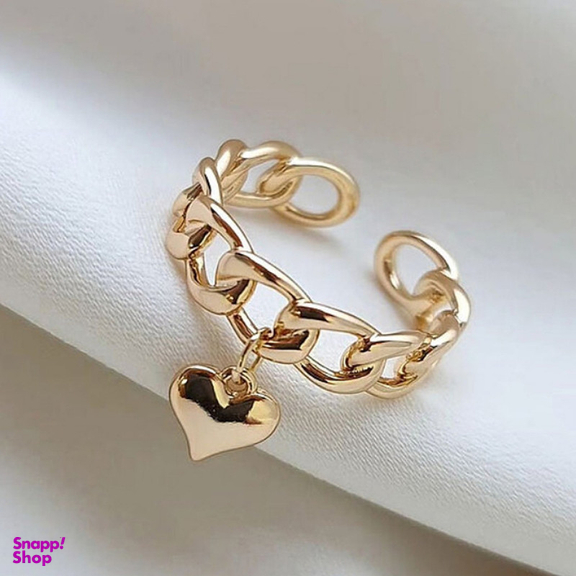 انگشتر زنانه ژوپینگ مدل قلب آویز کد XP 027