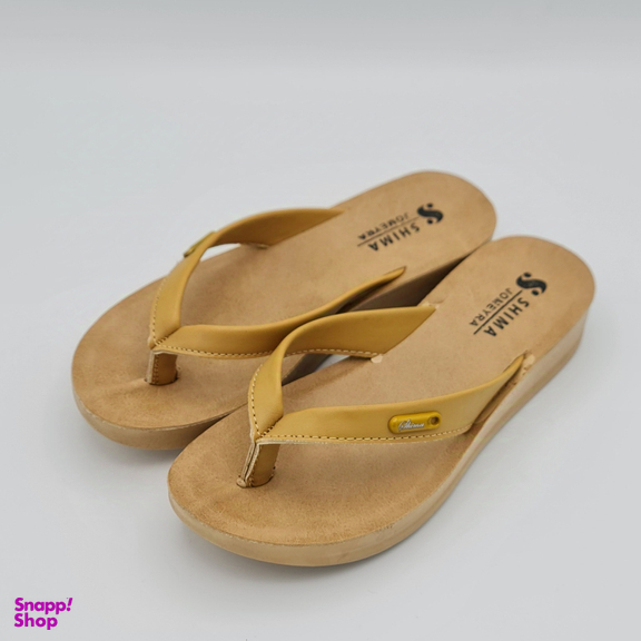 دمپایی زنانه شیما مدل جمیرا کد 073 رنگ خردلی