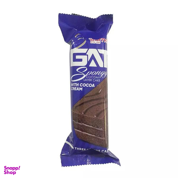 کیک اسفنجی لایه ای کاکائویی با کرم شکلاتی تری گات درنا وزن 66 گرم