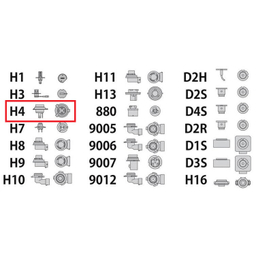 لامپ خودرو سام مدل 100/90 کد H4