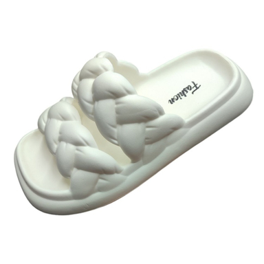 دمپایی زنانه پاپا مدل آهو کد 129619 رنگ سفید