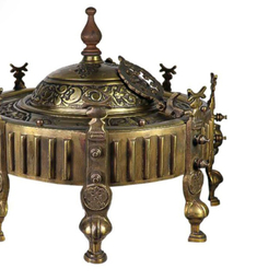 منقل برنجی مدل خان بختیاری