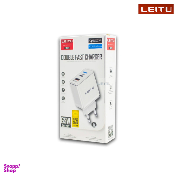 شارژر دیواری 65 وات لیتو مدل LH-21 به همراه کابل تبدیل MicroUSB