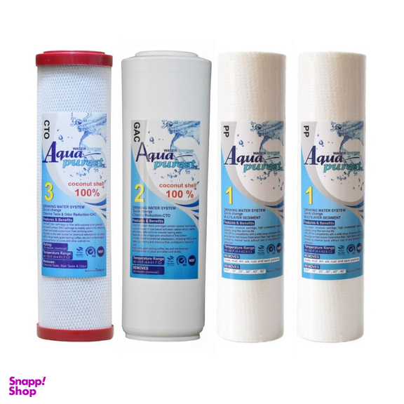 فیلتر دستگاه تصفیه آب آکوا پیورست مدل RO 3065 NEW مجموعه 4 عددی