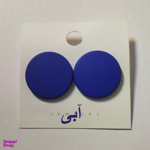 گوشواره زنانه مدل پلاس طرح گرد کد 001