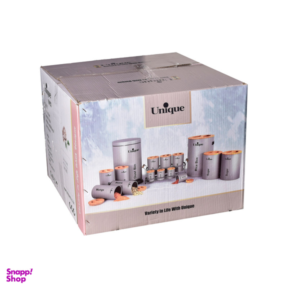 سرویس آشپزخانه 16 پارچه یونیک مدل سمباده ای کد 8005