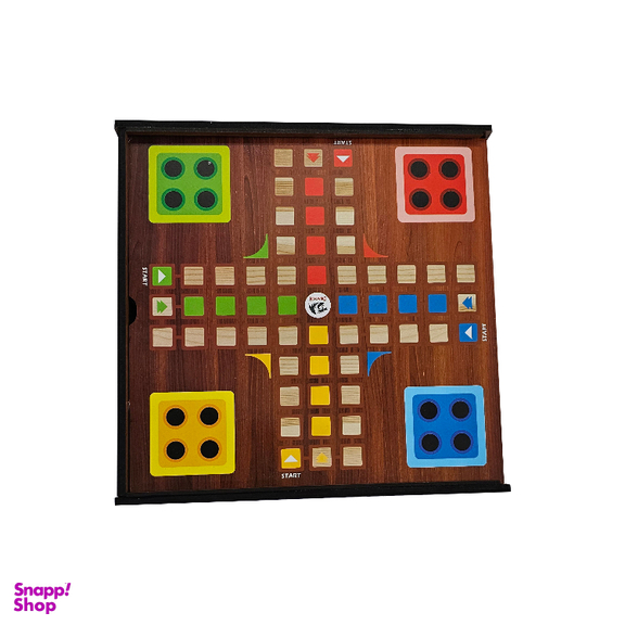 مجموعه 8 بازی دراگون مدل منچ و مارپله و شطرنج چوبی کد 808 به همراه کیف چرمی