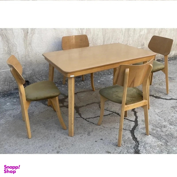 میز و صندلی ناهارخوری چهار نفره گالری والریان مدل L04
