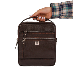 کیف دوشی مردانه رویال چرم کد W70