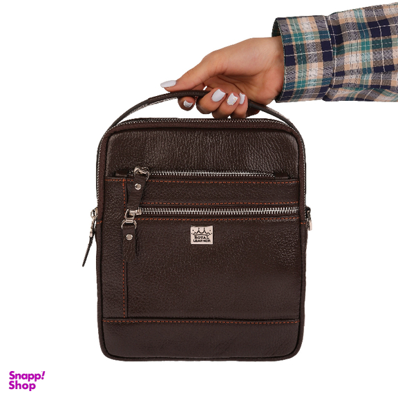 کیف دوشی مردانه رویال چرم کد W70