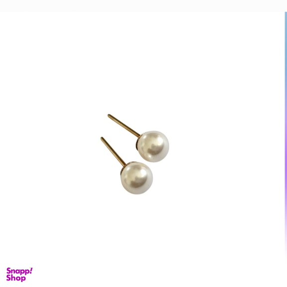 گوشواره طلا 18 عیار زنانه طرح لوتوس مدل مروارید کد J-1118-66