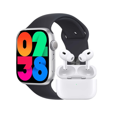 ساعت هوشمند ورنا مدل W45 Max به همراه هندزفری بیسیم مدل Airpod pro