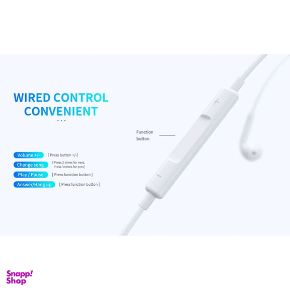 هندزفری جوی روم مدل Wired bluetooth earphone