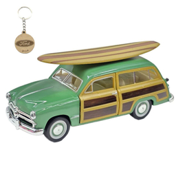 ماکت ماشین کینزمارت مدل فلزی فورد وودی واگن 1949 ساحلی FORD WOODY WAGON به همراه جاسوییچی