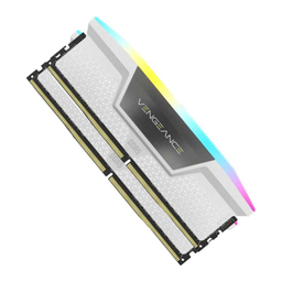 رم دکستاپ کورسیر مدلVengeance RGB DDR5 32GB Dual 5200MHz ظرفیت ۳۲ گیگابایت رنگ سفید