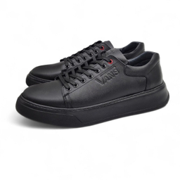 کفش طبی مردانه چرم ریباری مدل V15 رنگ مشکی