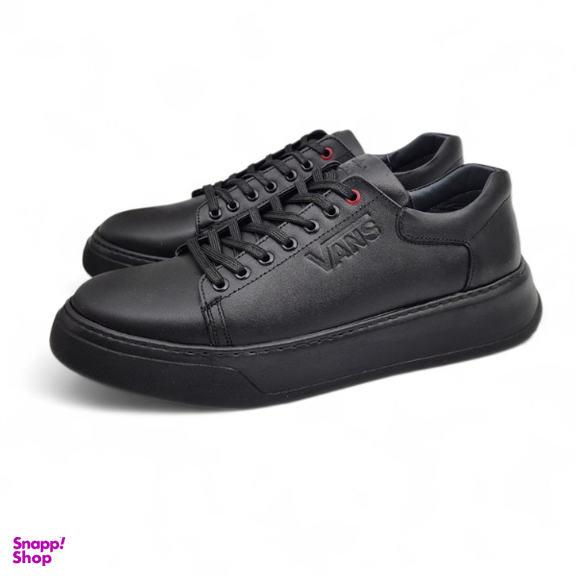 کفش طبی مردانه چرم ریباری مدل V15 رنگ مشکی