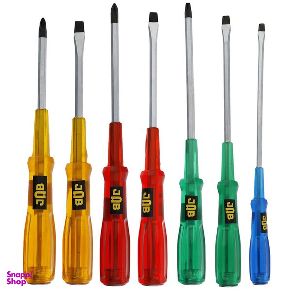پیچ گوشتی ضربه خور جاب مدل JAB-77 مجموعه 7 عددی