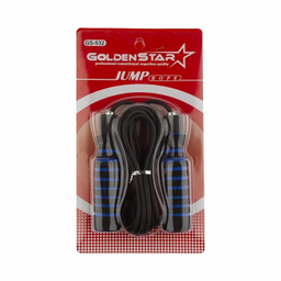 طناب ورزشی بدنسازی گلدن استار دسته اسفنجی مدل GS-932 BRS