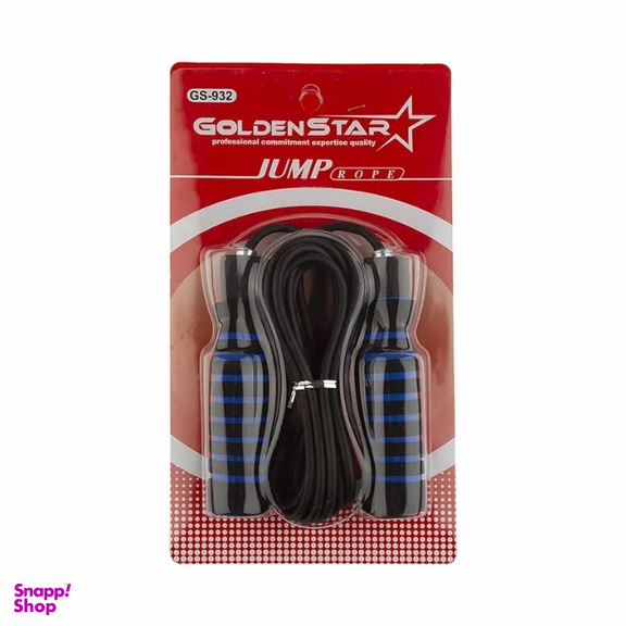 طناب ورزشی بدنسازی گلدن استار دسته اسفنجی مدل GS-932 BRS