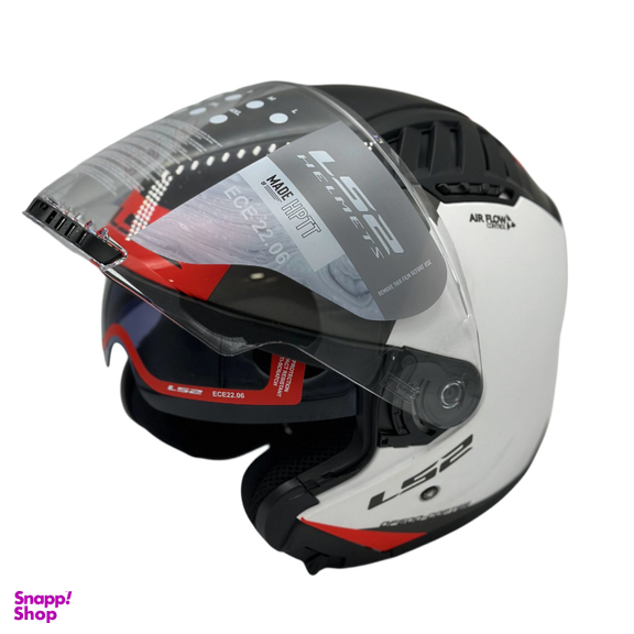 کلاه کاسکت ال اس تو کد Ls2 of600 coopter II white red