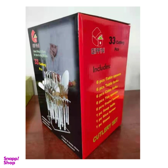 سرویس قاشق و چنگال 33 پارچه جی فی نی مدل BS-M