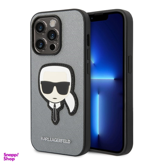 قاب موبایل چرمی سی جی مدل Karl Lagerfeld Leather کد 183543 مناسب iPhone 14 Pro
