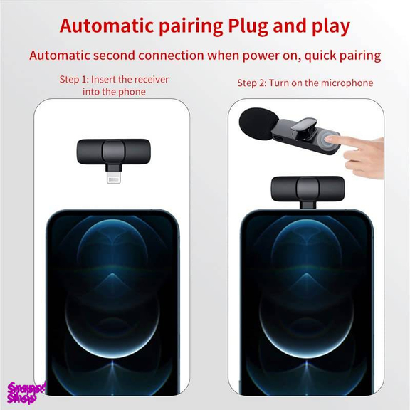 میکروفون بی سیم یقه ای مدل Wireless Lavalier