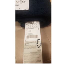 حوله دستی ایکیا مدل VAGSJON کد 3607 سایز 140×70 سانتی متر