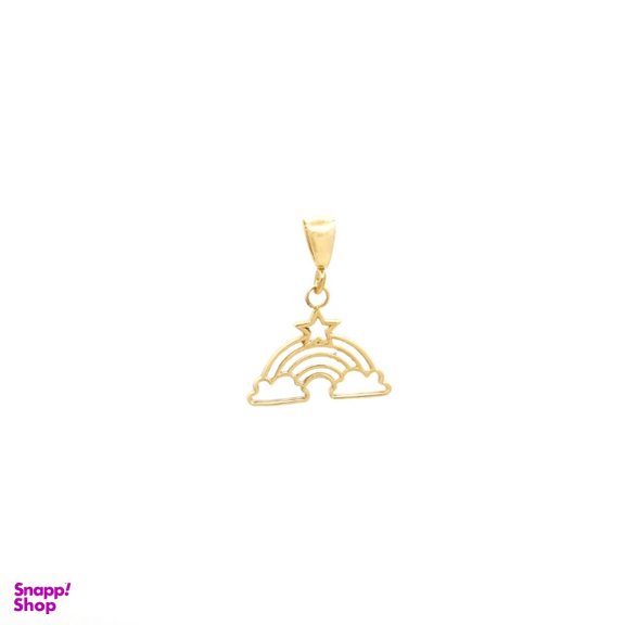 پلاک گردنبند طلا 18 عیار زنانه سی دا مهر مدل رنگین کمان