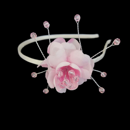 تل مو دخترانه مدل تک گل کریستالی کد VS-T1GKSS