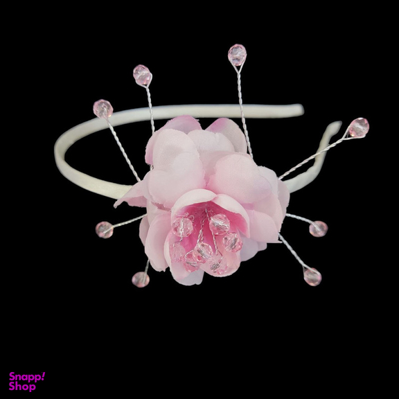 تل مو دخترانه مدل تک گل کریستالی کد VS-T1GKSS