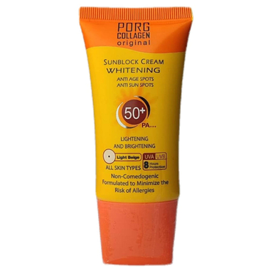 کرم ضد آفتاب صورت و بدن پورگ مدل SPF50 حجم 50 میلی لیتر