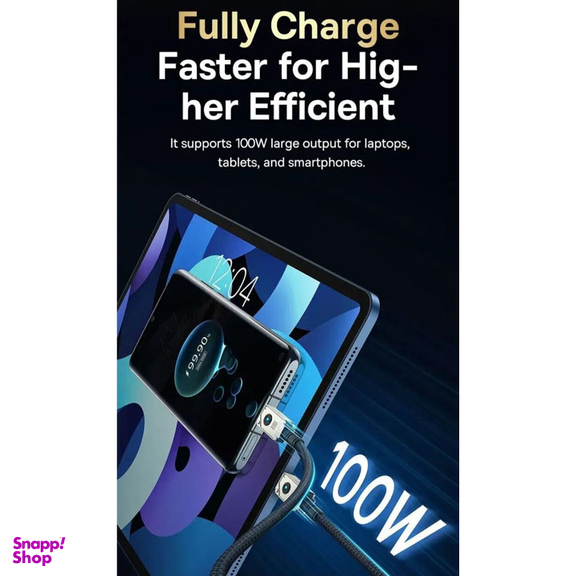 کابل دیتا 100 وات Type-C بیسوس مدل Unbreakable Series طول 2 متر