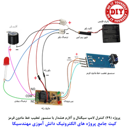کیت آموزش الکترونیک مهندسیکا مدل 55 پروژه جامع دانش آموزی DIY+55