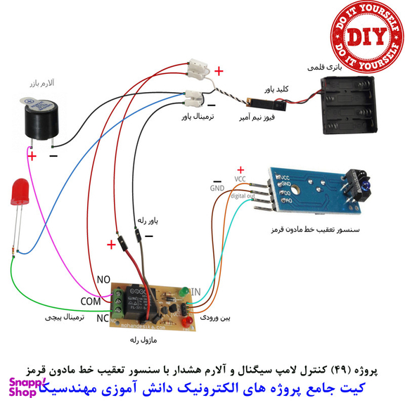 کیت آموزش الکترونیک مهندسیکا مدل 55 پروژه جامع دانش آموزی DIY+55
