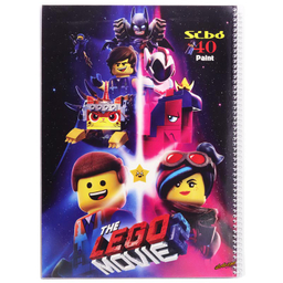 دفتر نقاشی و طراحی 40 برگ رحلی سیبو مدل The Lego movie