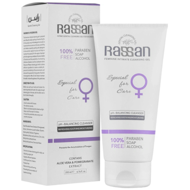ژل بهداشتی بانوان راسن کد 02 حجم 200 میلی لیتر