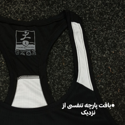 ست تاپ و شلوارک و اسکارف ورزشی مردانه کد 1604 رنگ مشکی سفید