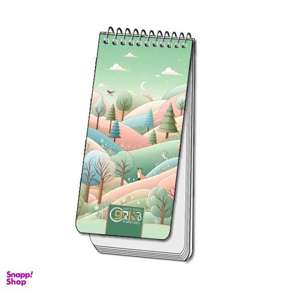 دفترچه یادداشت سیمی 80 برگ دارکوب مدل منظره کد 131/3