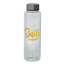 بطری شیشه ای یونیک طرح smile کد 3050